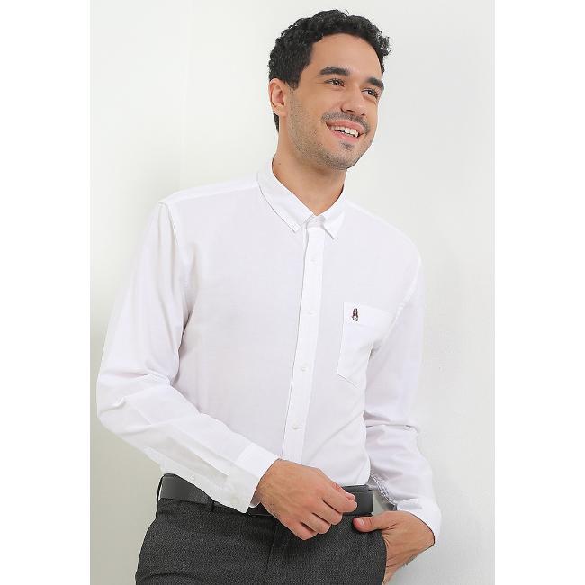 Hush Puppies Kemeja Pria Dillion Ls White