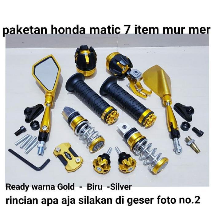 Paket 7 Item/Variasi Aksesoris Motor Vario Karbu/Vario 110/Vario Fi