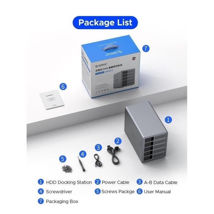 ORICO 4BIG DAS SOLUTION 4 BAY MULTIBAY HDD ENCLOSURE SSD ENCLOSURE STATION SECURITY LOCK DESIGN