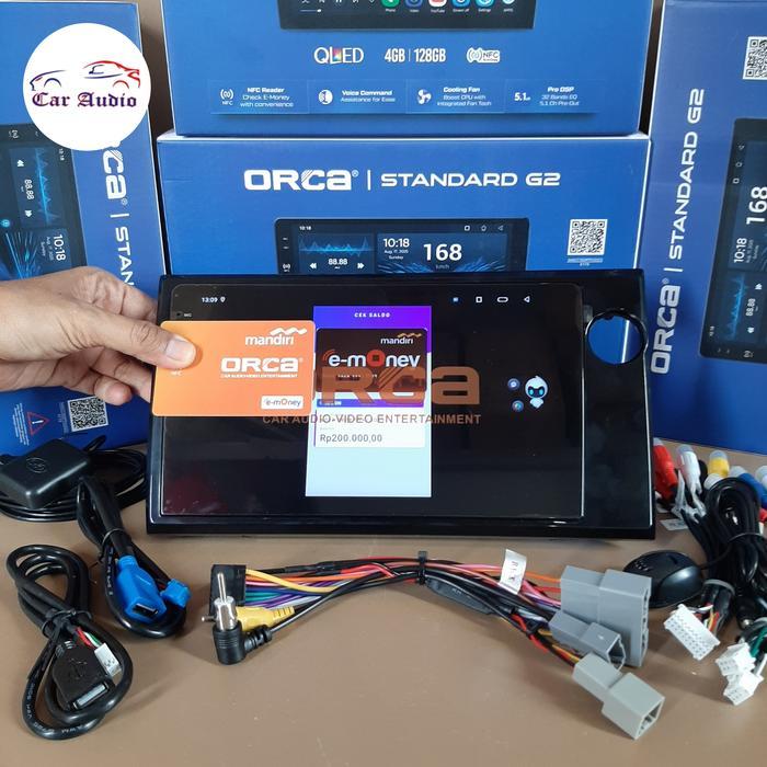 HEAD UNIT ANDROID ORCA BRIO / BRV / MOBILIO 2016 - UP ANDROID 9 INCH ORCA STANDARD G2 RAM 4/128 GB -