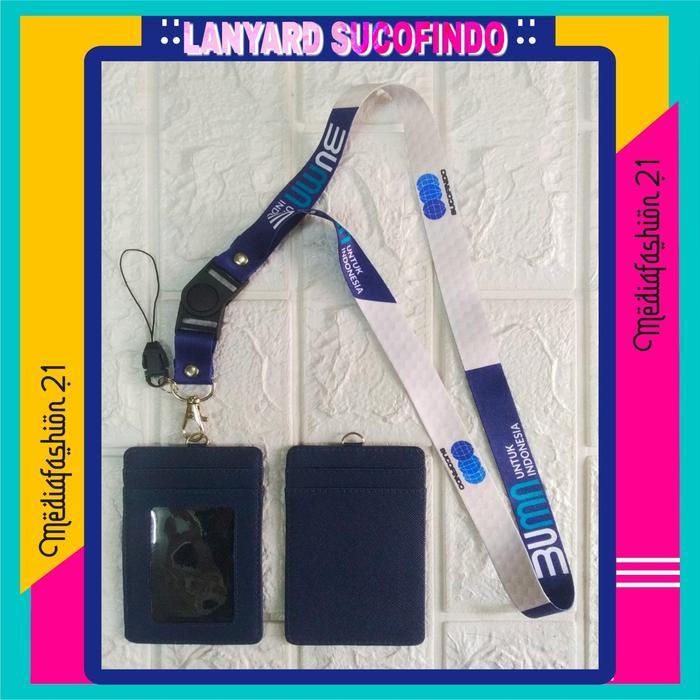 Sucofindo Bumn Lanyard / Tali Gantungan Id Card - Free Strap Id, Hp