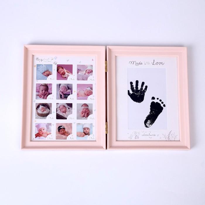 BINGKAI FOTO SIDIK JARI DAN TAPAK KAKI / 12 MONTH BABY FOTO FRAME Hadiah