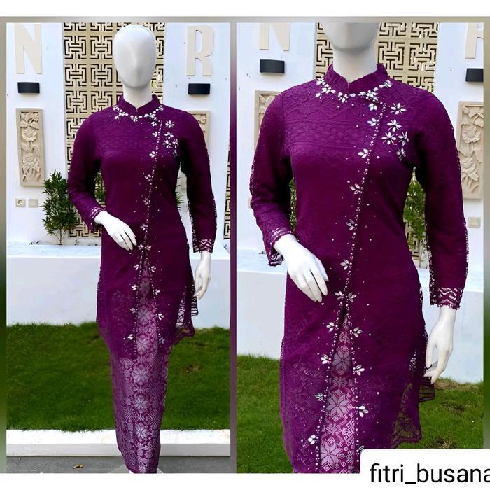 sar Atasan Kebaya Tunik Brokat Set Kebaya Janggan Modern Baju Wisuda Kondangan Nikahan Lamaran Model