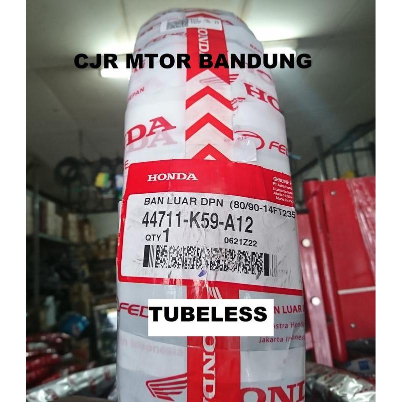 Ban TUBLES FEDERAL HONDA AHM 80/90 ring 14 Ban Depan Motor Beat Vario