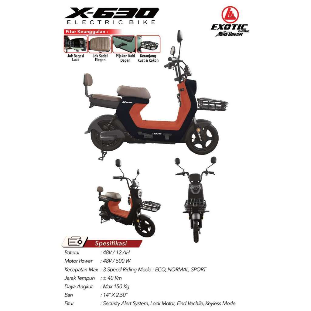 Sepeda Listrik Exotic X 630
