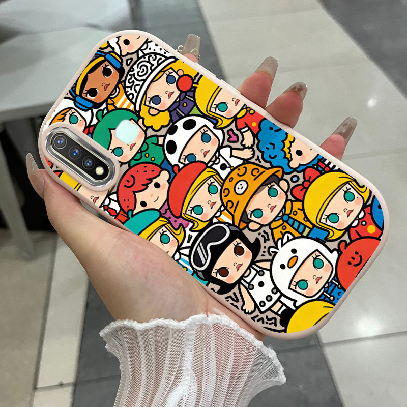 Casing Hp Untuk VIVO Y19 Y5s Y19s Y29 5G Case Boneka laki-laki dan perempuan Kasing silikon Cesing B