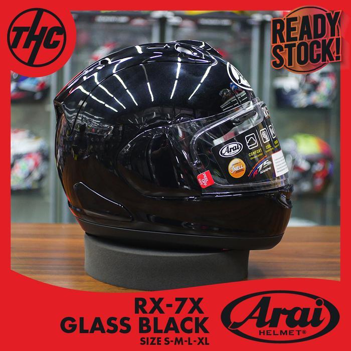 HELM ARAI RX7X GLASS BLACK FULL FACE HITAM RX-7X