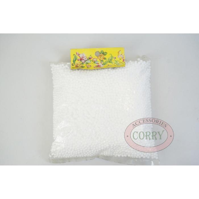 NEW Butir Plastik Salju Putih Hiasan Dekorasi Parcel Pohon Natal Diskon