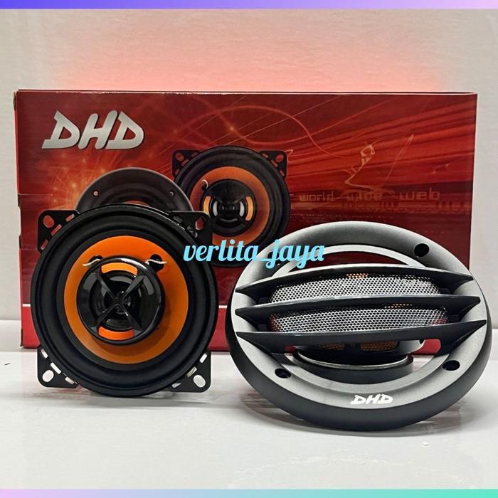 [2PCS] SPEAKER MOBIL AUDIO 4 INCH 2 WAY COAXIAL SPEAKER DHD-420CX TERBARU