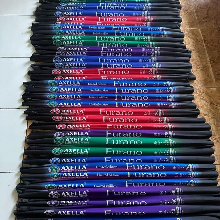 AXELLA Joran Tegek Furano 8H Carbon Solid 100% Taiwan Carbon Ringan Ruas 86 cm Tersedia Panjang 240