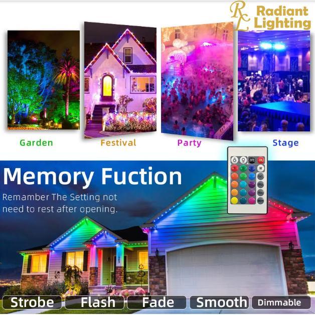 "New" Lampu Sorot RGB Outdoor Floodlight LED Tembak Warna Warni