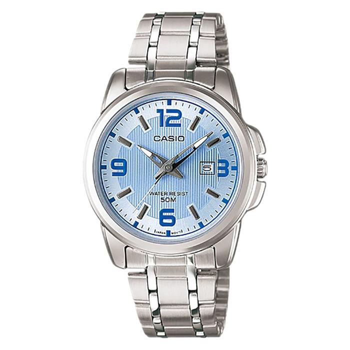 Jam Tangan Wanita Casio General LTP-1314D-2AVDF LTP1314 LTP-1314D Enticer Ladies Blue Dial Stainless
