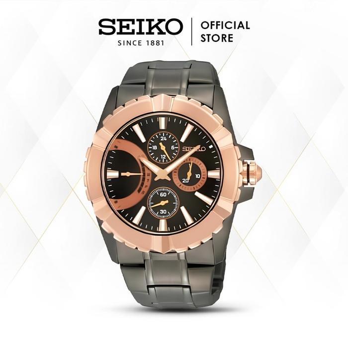 Jam Tangan Pria Seiko Lord SRL024 Retrograde Day and Date Original