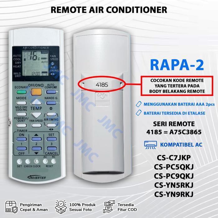"New" Varian Remote AC Pengganti Remot AC 4461 4185 A75C3865 3623-1 A75C3623 4161 A75C3269 A75C4157