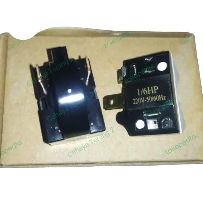 ` PTC Relay+Overload Kulkas 2 Pintu (1Set)