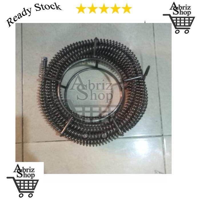 kupatku99 Spiral pegas drain cleaner snake alat mesin rooter pembersih pipa wc