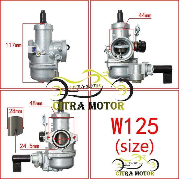 Bayar Di Tempat Karburator Skep Upgrade Power Up Big Wave 24 Mm 28 Mm Karisma Supra X 125 Fit New X