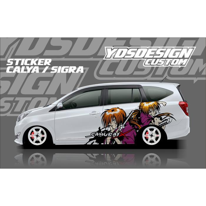 STICKER SAMURAI X MOBIL SIGRA,CALYA,AVANZA / STIKER MOBIL CUSTOM