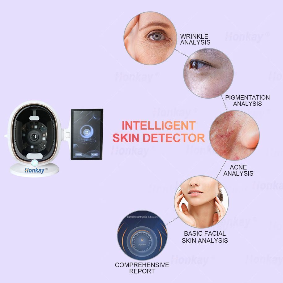 . 3D Face Skin Analyzer 38 Million Digital Camera Scanner Magic Mirror -