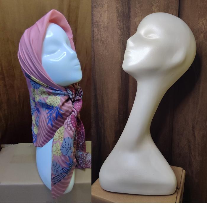 Manekin kepala hijab patung manekin hijab termasuk peti kayu