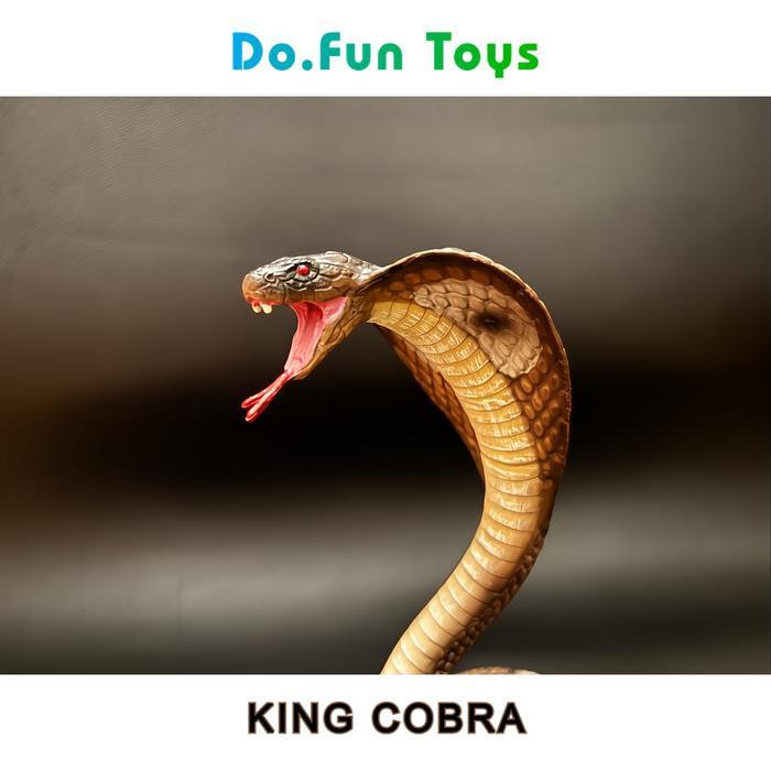 Animal Figurine KING COBRA / Mainan Miniatur Ular Kobra