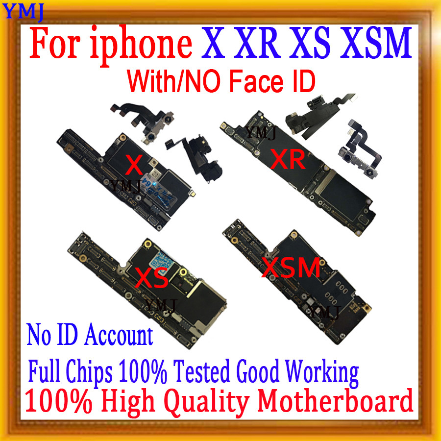 . 64Gb 128Gb 256Gb With/No Face Id For Iphone X Xr Xs Max Motherboard -