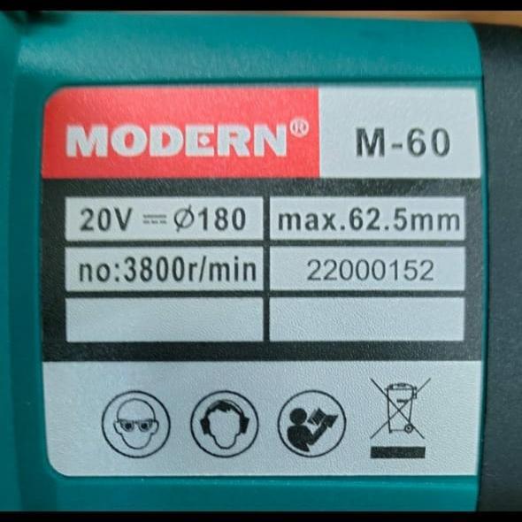 storejayabaru Mesin circular saw cordless MODERN M-60 msn potong kayu baterai modern