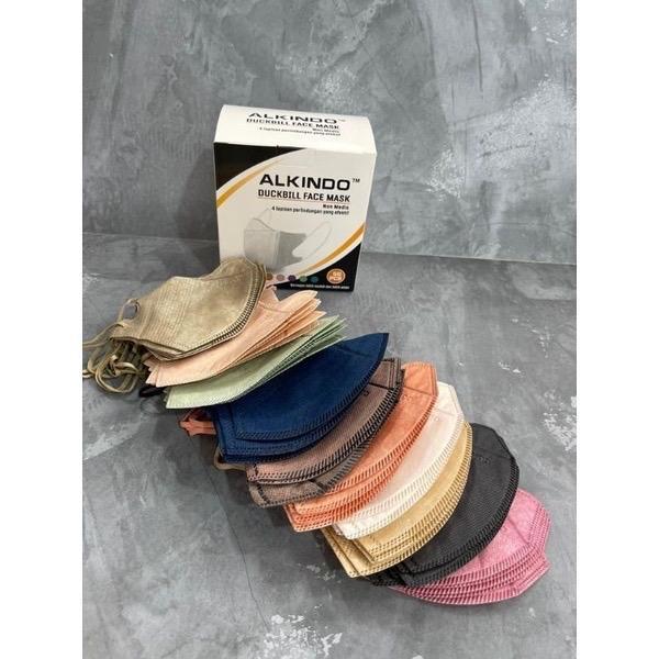 MASKER DUCKBILL ALKINDO HITAM PUTIH MIX WARNA 1BOX PART 1