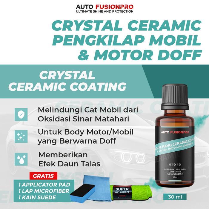 CRYSTAL NANO CERAMIC COATING UNTUK CAT METALIC, DOFF DAN PLASTIK