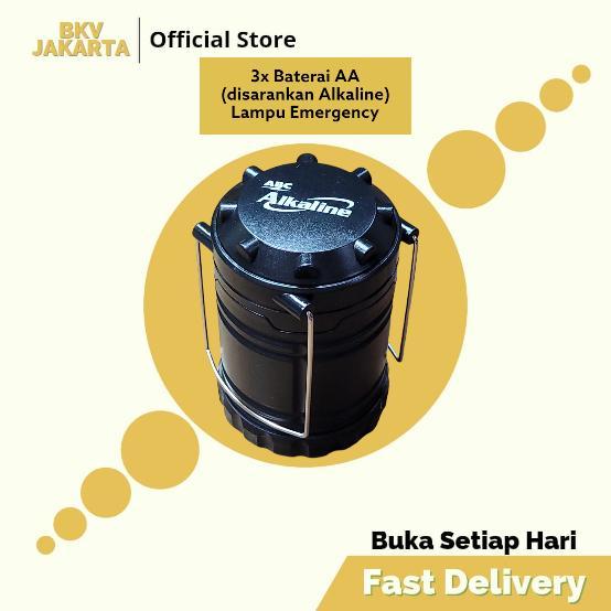 ABC ALKALINE LAMPU LED EMERGENCY DARURAT LENTERA BATERAI AA
