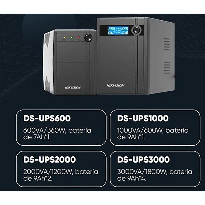 HIKVISION DS-UPS2000 2000VA 1200W POWER SUPPLY UPS FOR PC / CCTV