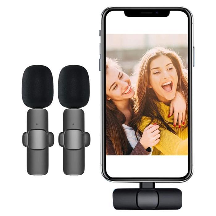 TERMURAH Mic Clip On Wireless LIGHTNING / IPHONE Dual Microphone