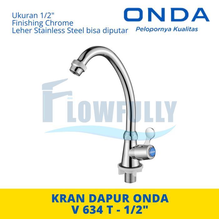 V 634 T ONDA KRAN AIR DAPUR KITCHEN SINK CUCI PIRING LEHER ANGSA