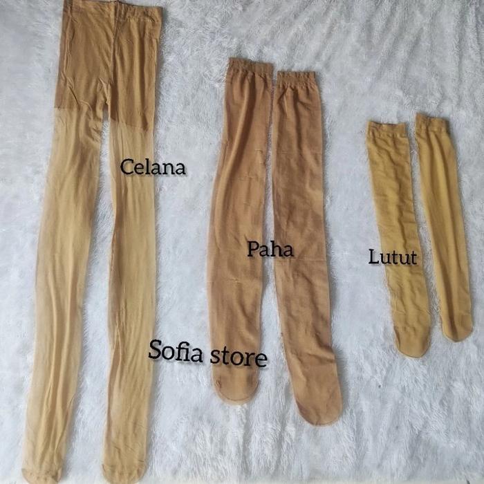 Stocking Kulit Panjang Sepaha Stoking Transparan