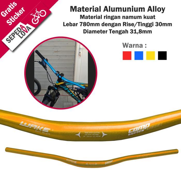 Handlebar Stang Sepeda Wake Riser AL6061 Alloy Oversize