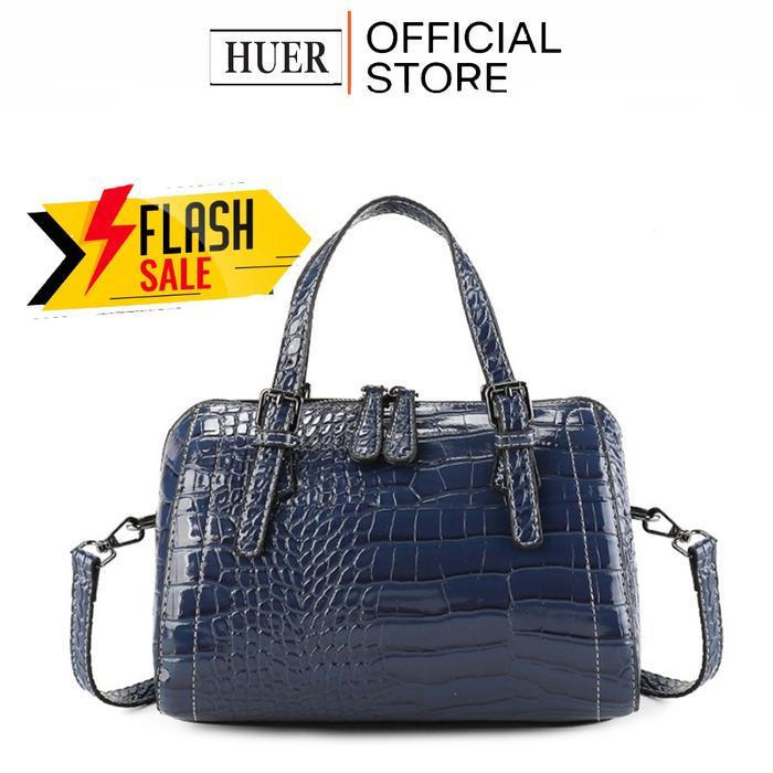 DISKON HUER ~ Iocy Croc Embossed Tote Bag 9536-305