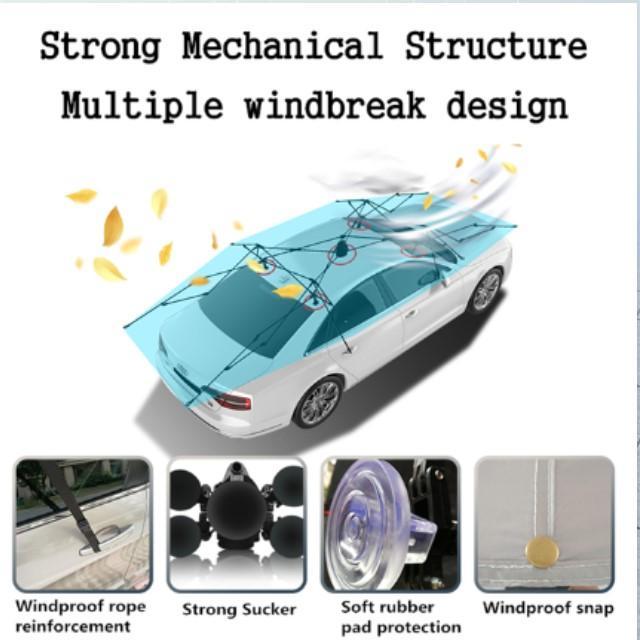 CAR UMBRELLA UV SEMI AUTOMATIC TENDA COVER TENDA PAYUNG ANTI PANAS ATAP MOBIL