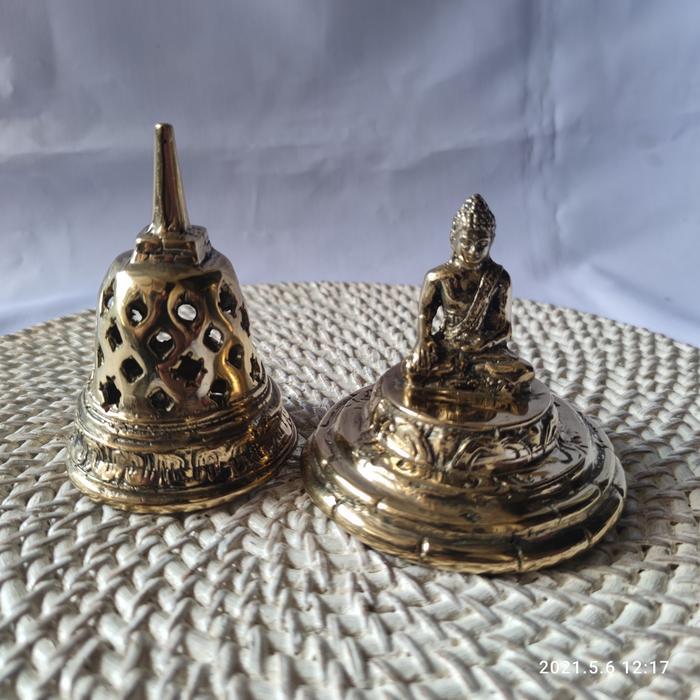 budha stupa kuningan/buda bronze/patung budha