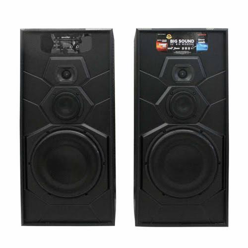 New Active Speaker SHARP Super X-BASS DOUBLE SUBWOOFER 12"inchi *MEDAN*