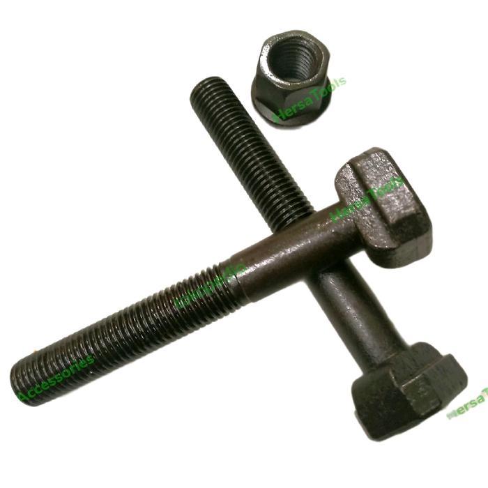 Terlaris Baut TT Slot + Mur T Slot bolt M24 X 200 Baut Clamp Injection SALE