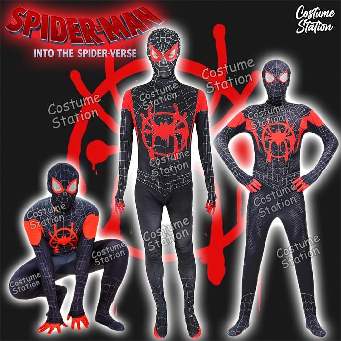 TERBARU Kostum Spiderman Into The Spider Verse/Costume Superhero Marvel dewasa ORIGINAL