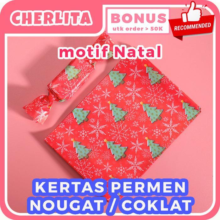 Kertas Pembungkus Permen Coklat Nougat Sugar Paper Redy Stok
