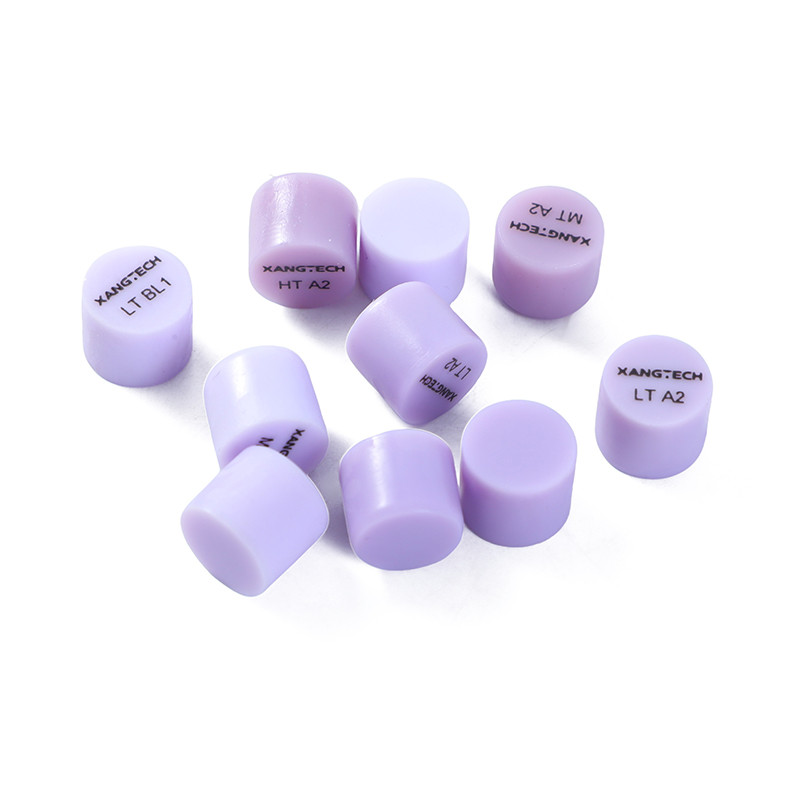 XANGTECH 5pcs Press Ingot Glass Ceramic Lithium Disilicate Ceramic Block for Dental Lab Dental