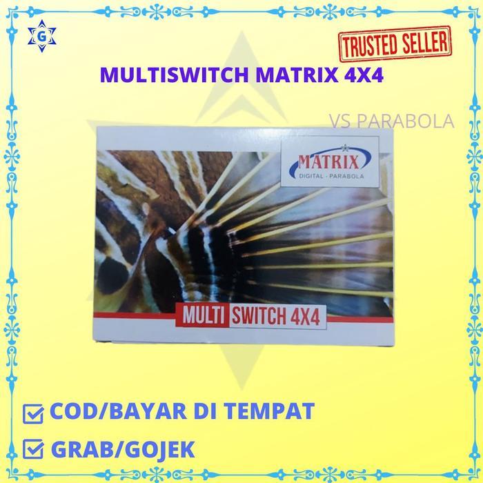 Terlaris Multiswitch Parabola Matrix 4X4 Untuk 2 Lnb Satelit 4 Receiver Best Quality