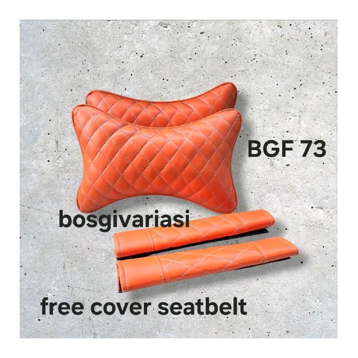 Bantal Mobil / Bantal Leher Mobil / Bantal Sandaran Kepala Mobil / Bantal Leher Mobil Kulit /