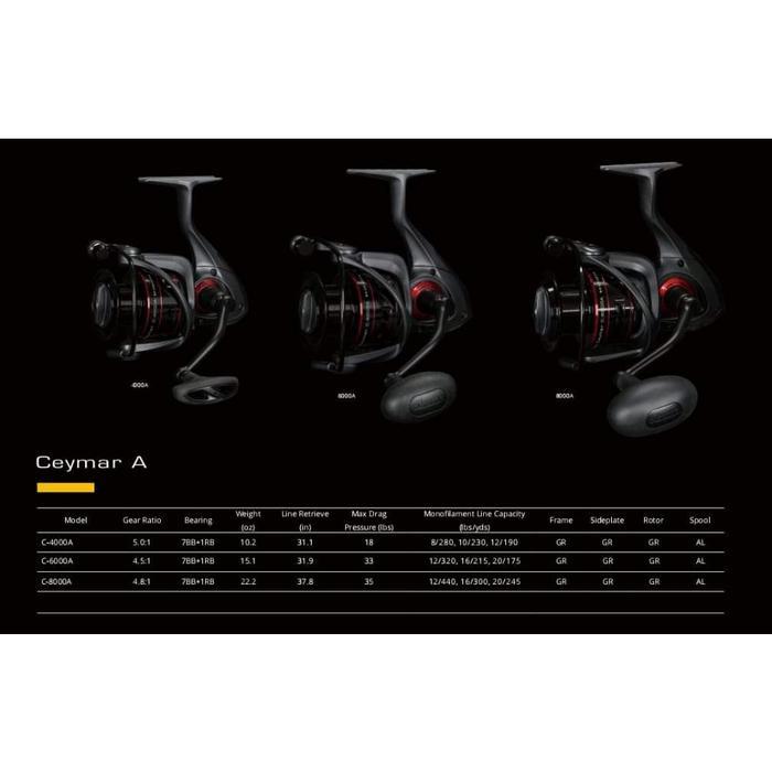 Hot Sale Reel Ul Spining Okuma Ceymar A C-500A , C-2000A , C-2500A Dan C-6000A