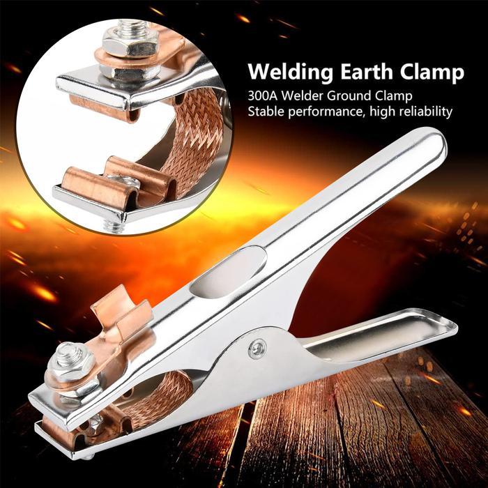 "New" JLD Tang Las Masa Welding 300/500A Earth Clamp Stang Las Klem Masa Ground Clamp Bahan Besi &
