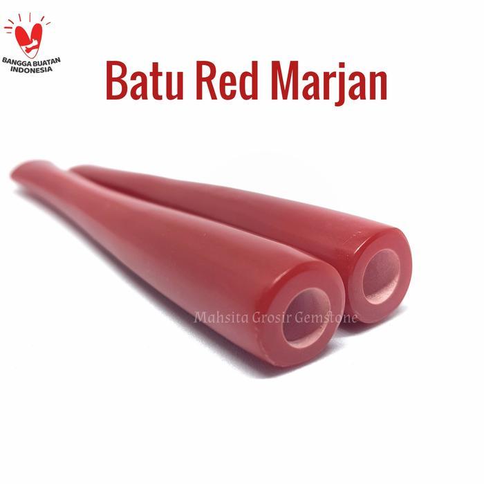 tahumar99 Pipa Cangklong Batu Red Marjan Original Stone