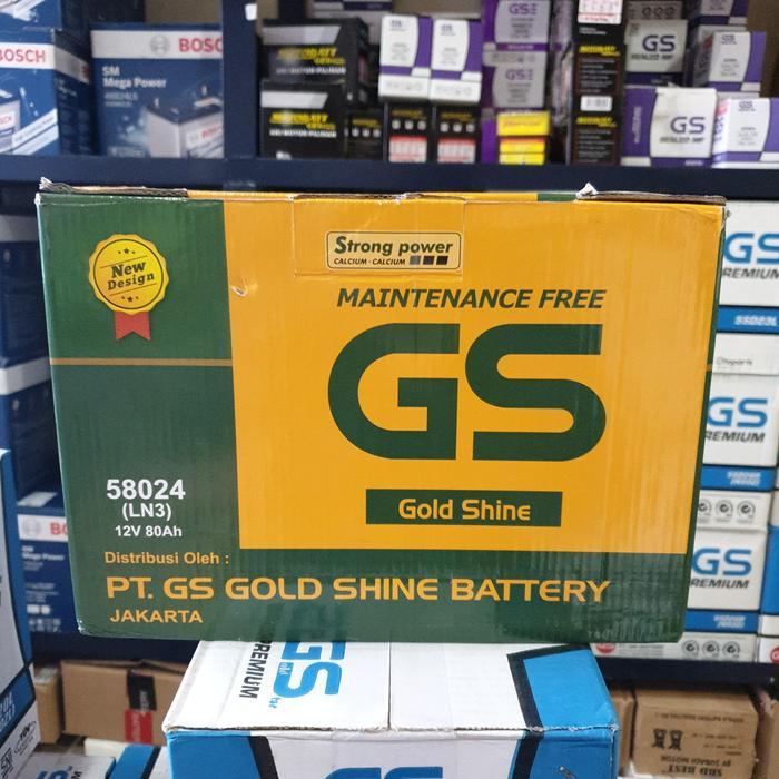 AKI BATERAI GS GOLDSHINE MF 58024/LN3 80AH INNOVA REBORN FORTUNER