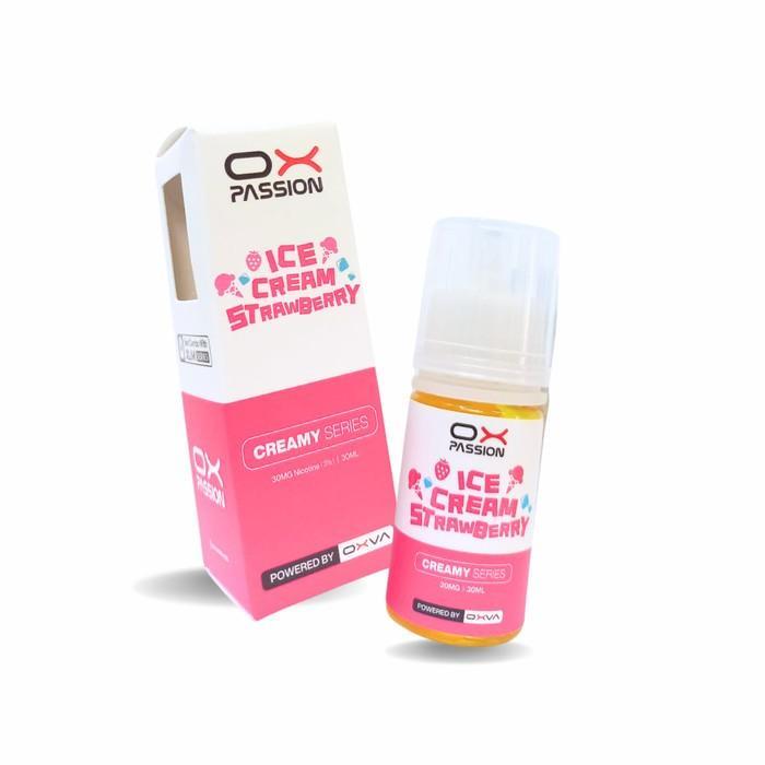 BV OX PASSION ICE CREAM STRAWBERRY 30ML 30MG BY OXVA LIQUID